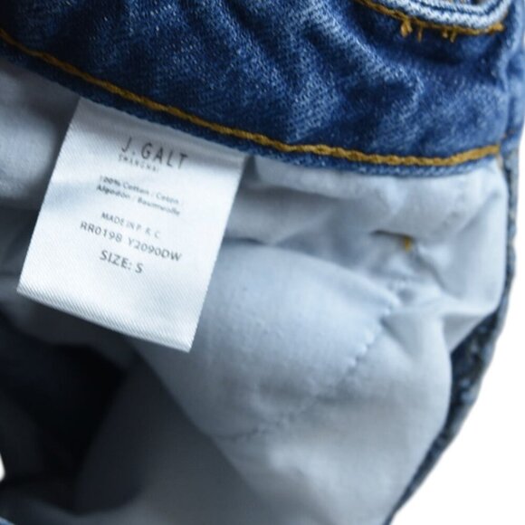 J. Galt 90's Y2K Vibe Mini Skirt Medium Blue Button fly Sz S (26-27) - Picture 7 of 7